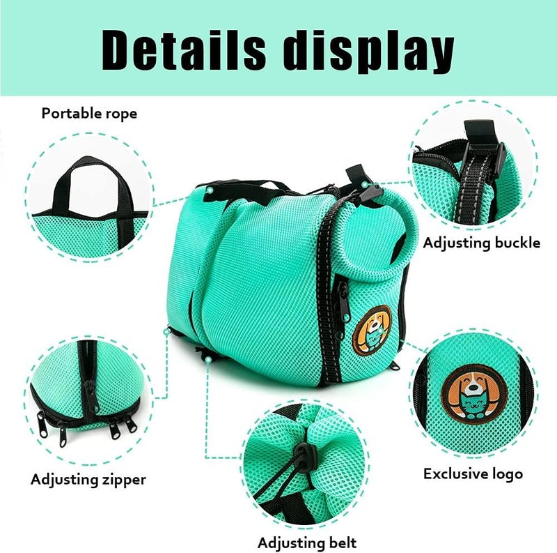 AWOOF Cat Grooming Bag Adjustable Cat Bathing Bag Anti Scratch Bite Polyester Soft Durable Mesh Cat Shower Bag for Small Medium Large Cats - Image 5